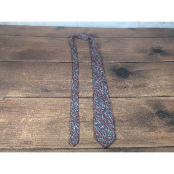 Christian Cowan Other - Christian Dior Silk Necktie Paisley Pattern Made in USA Fabric Woven‎ Italy